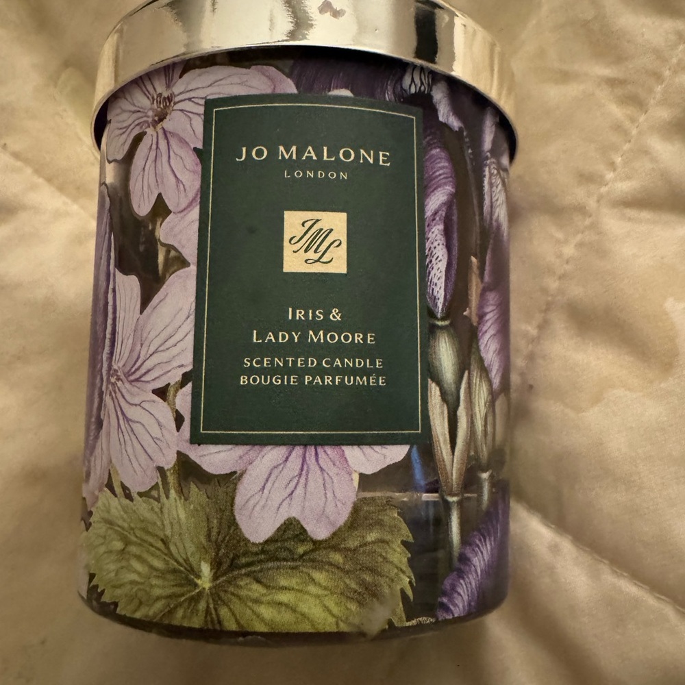 Jo Malone empty charity iris & lady Moore candle jar